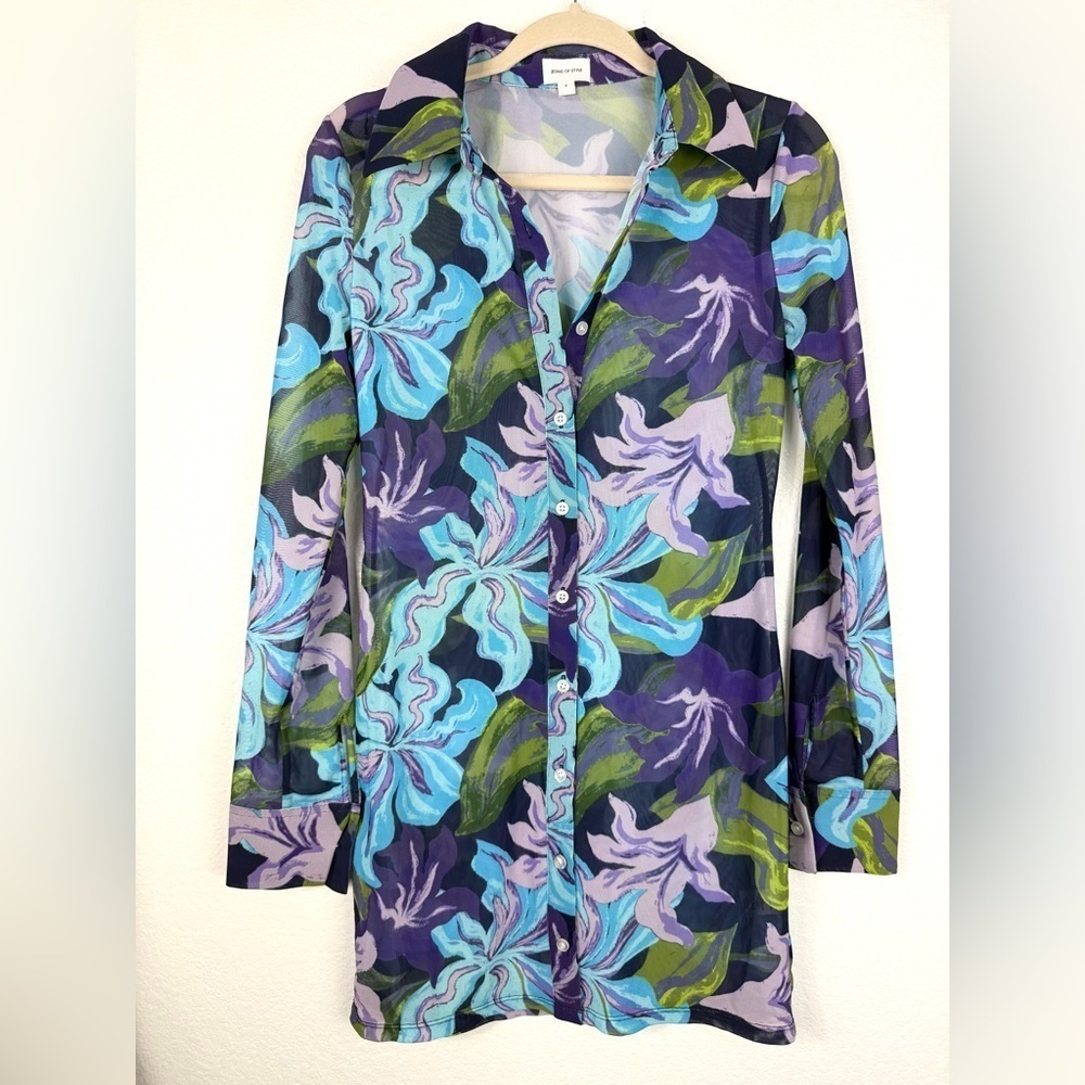 Song of Style Gianna Mini Dress in Kanha Floral Multi size S